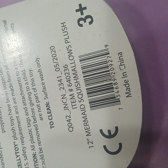 Pearl the Mermaid Squishmallow - Picture 4 of 4